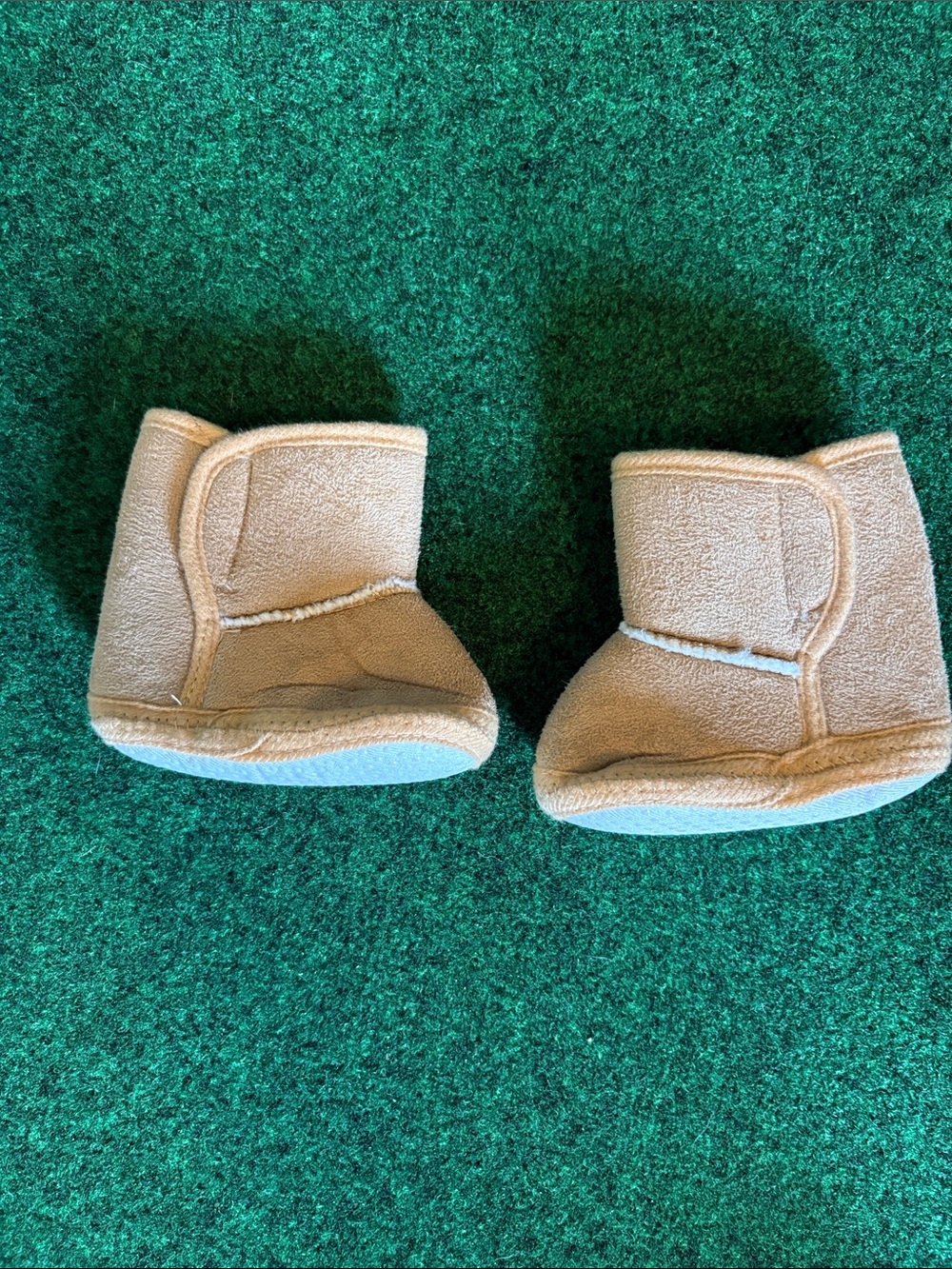 Kids Cozy Booties in Beige - Soft Slip-On Comfort